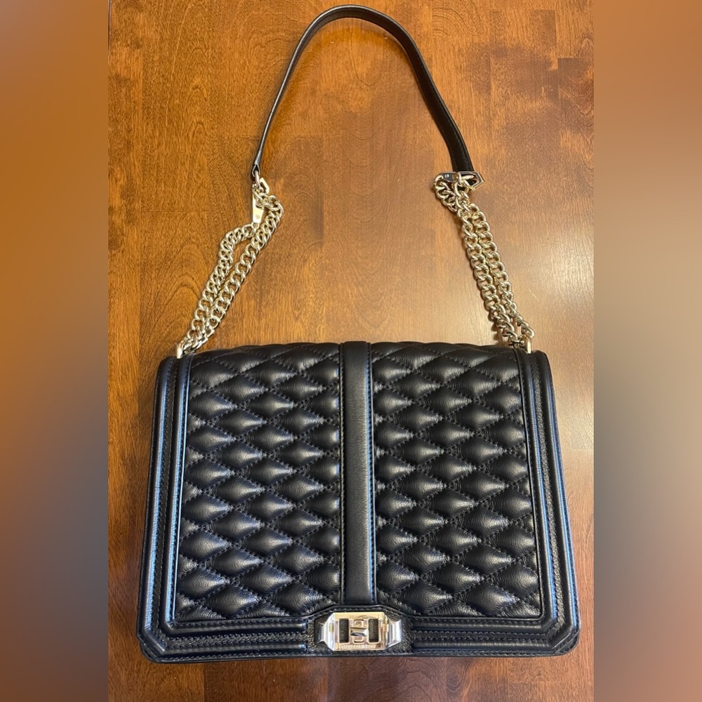 Rebecca Minkoff Black Jumbo Love Crossbody Purse